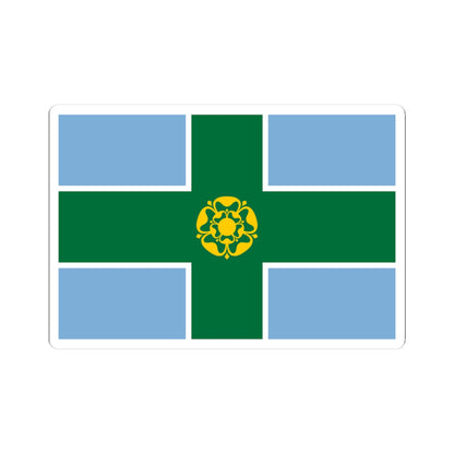 Derbyshire flag (England) STICKER Vinyl Kiss-Cut Decal