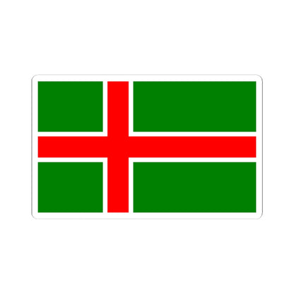 Flag of Smaland (Sweden) STICKER Vinyl Kiss-Cut Decal