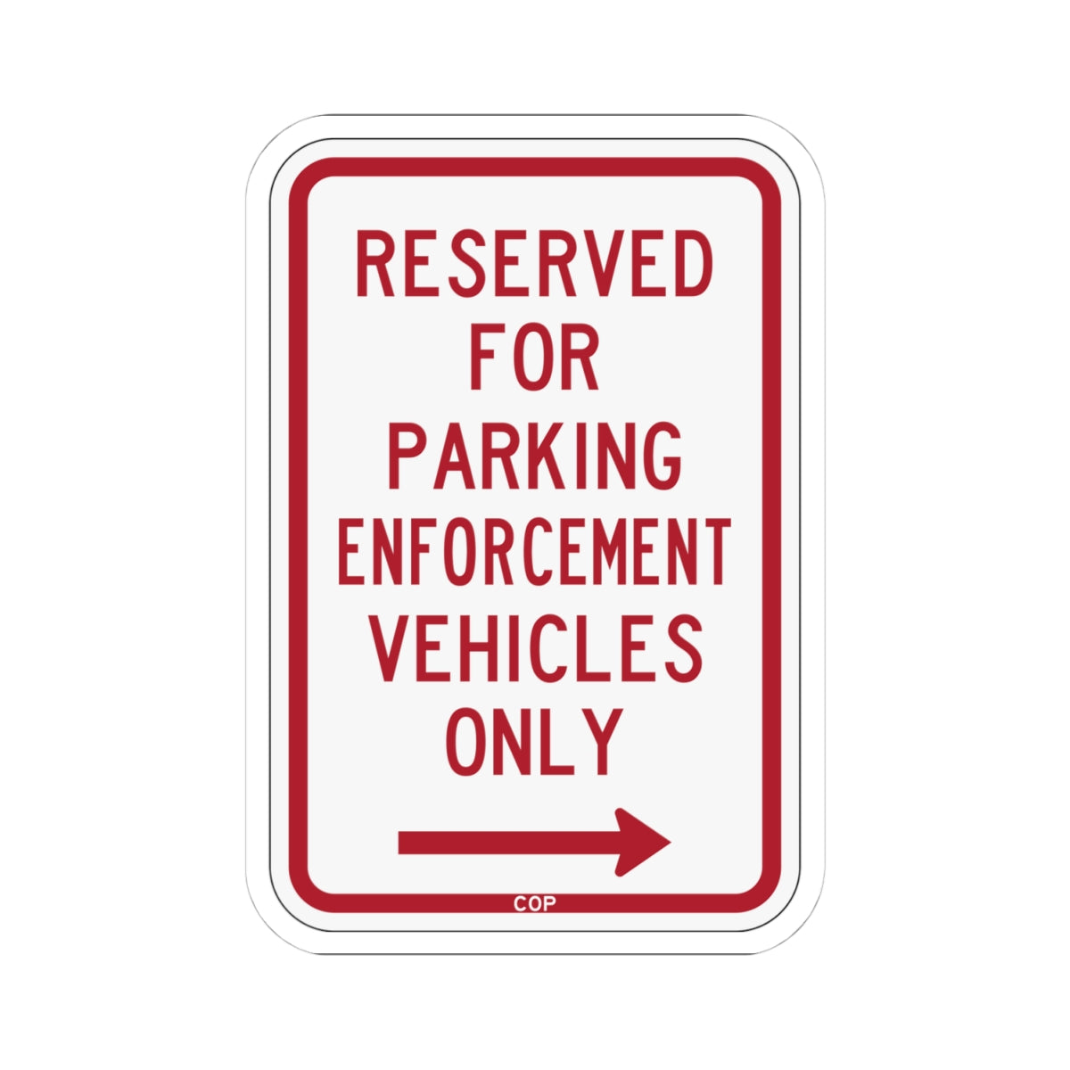 PBOT Road sign P4100R (Oregon) (Road Sign) STICKER Vinyl Kiss-Cut Decal