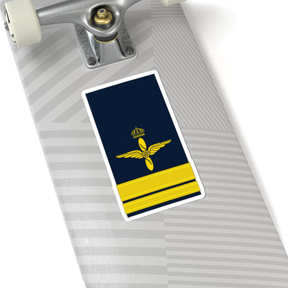 OF 1 Löjtnant FV hylsa (Sweden) (Military Rank) STICKER Vinyl Kiss-Cut Decal
