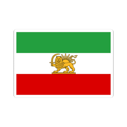 State flag of Iran 1964-1980 3-2 (Iran) STICKER Vinyl Kiss-Cut Decal