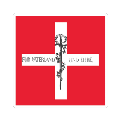 Swiss flag Bachmann 1815 (Switzerland) STICKER Vinyl Kiss-Cut Decal