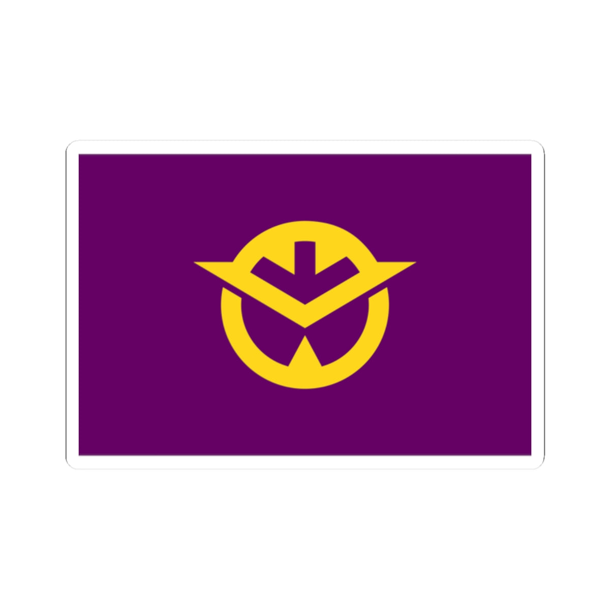 Flag of Okayama Prefecture (Japan) STICKER Vinyl Kiss-Cut Decal