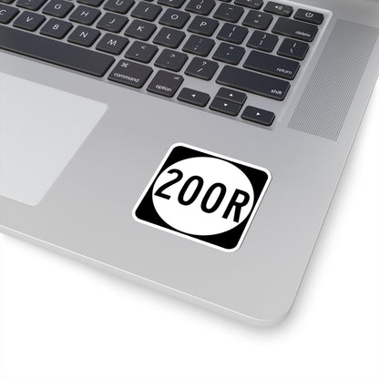 PR tertiary 200R (Puerto Rico) (Road Sign) STICKER Vinyl Kiss-Cut Decal