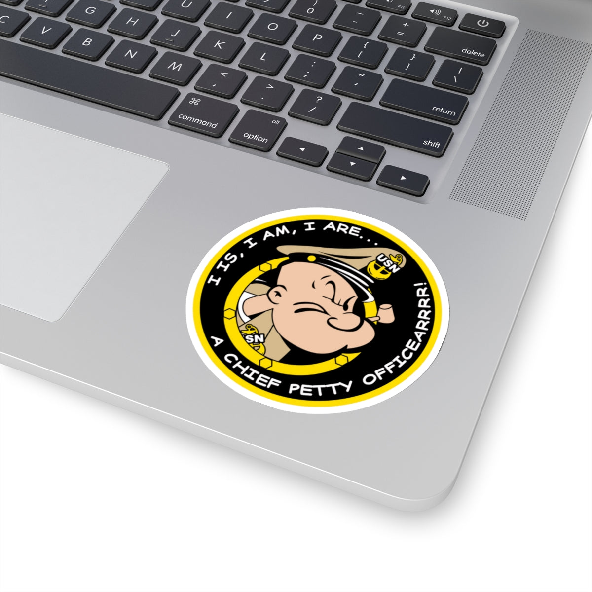 Popeye CPO (U.S. Navy) STICKER Vinyl Kiss-Cut Decal