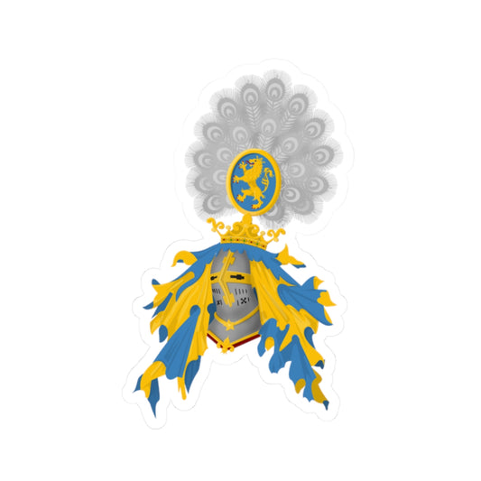 Afgewezen ontwerp van het provinciewapen Gelderland 1893-1941 (Netherlands) (Coat of Arms) STICKER Vinyl Kiss-Cut Decal