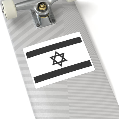 Flag of Israel - White (Israel) STICKER Vinyl Kiss-Cut Decal