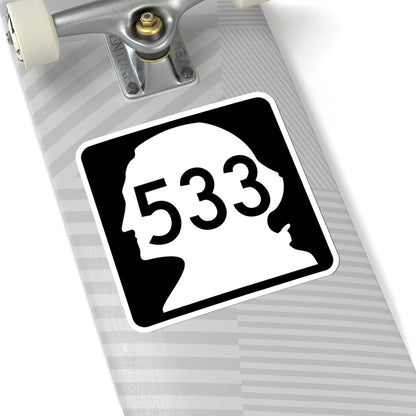 WA-533 (Washington) (Road Sign) STICKER Vinyl Kiss-Cut Decal