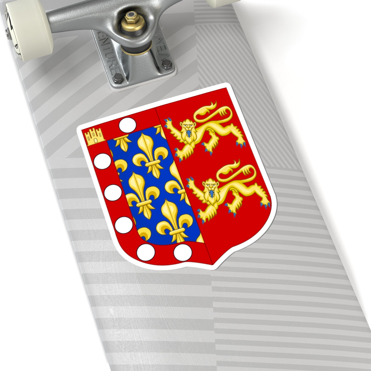 Arms of Robert of Alençon Count of Perche (Spain) (Coat of Arms) STICKER Vinyl Kiss-Cut Decal