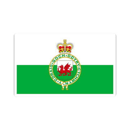 Flag of Wales 1953-1959 (United Kingdom) STICKER Vinyl Kiss-Cut Decal