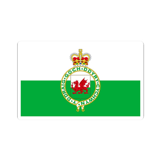 Flag of Wales 1953-1959 (United Kingdom) STICKER Vinyl Kiss-Cut Decal