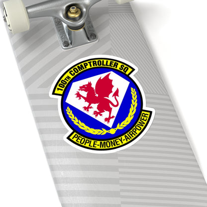 100 Comptroller Squadron USAFE (U.S. Air Force) STICKER Vinyl Kiss-Cut Decal