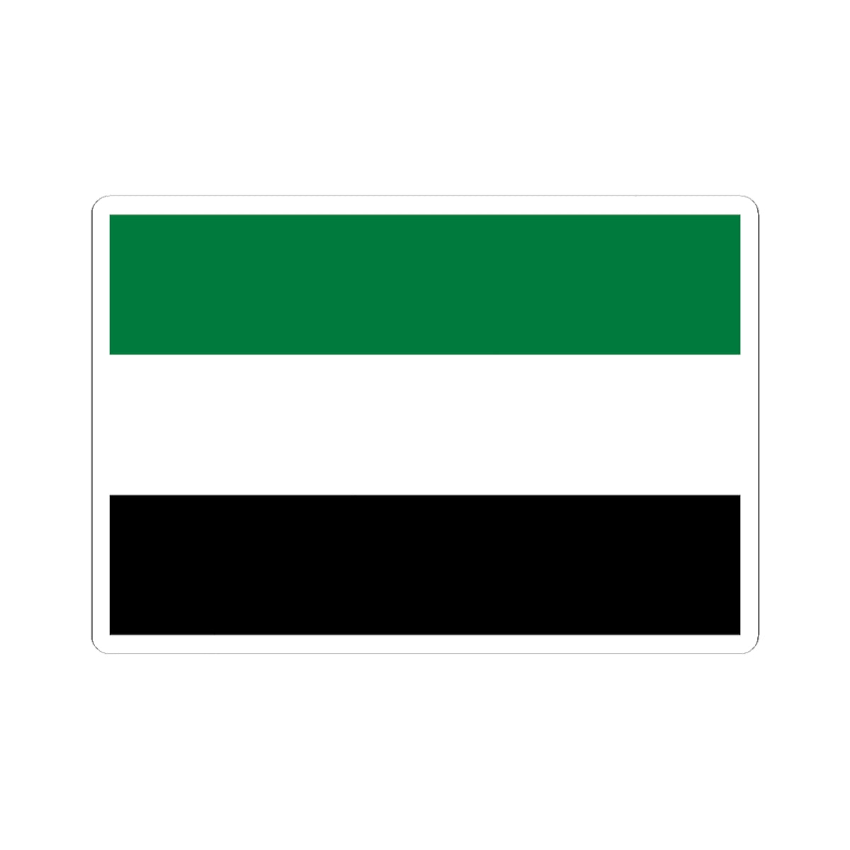 Flag of the Syrian revolution without stars (Syria) STICKER Vinyl Kiss-Cut Decal