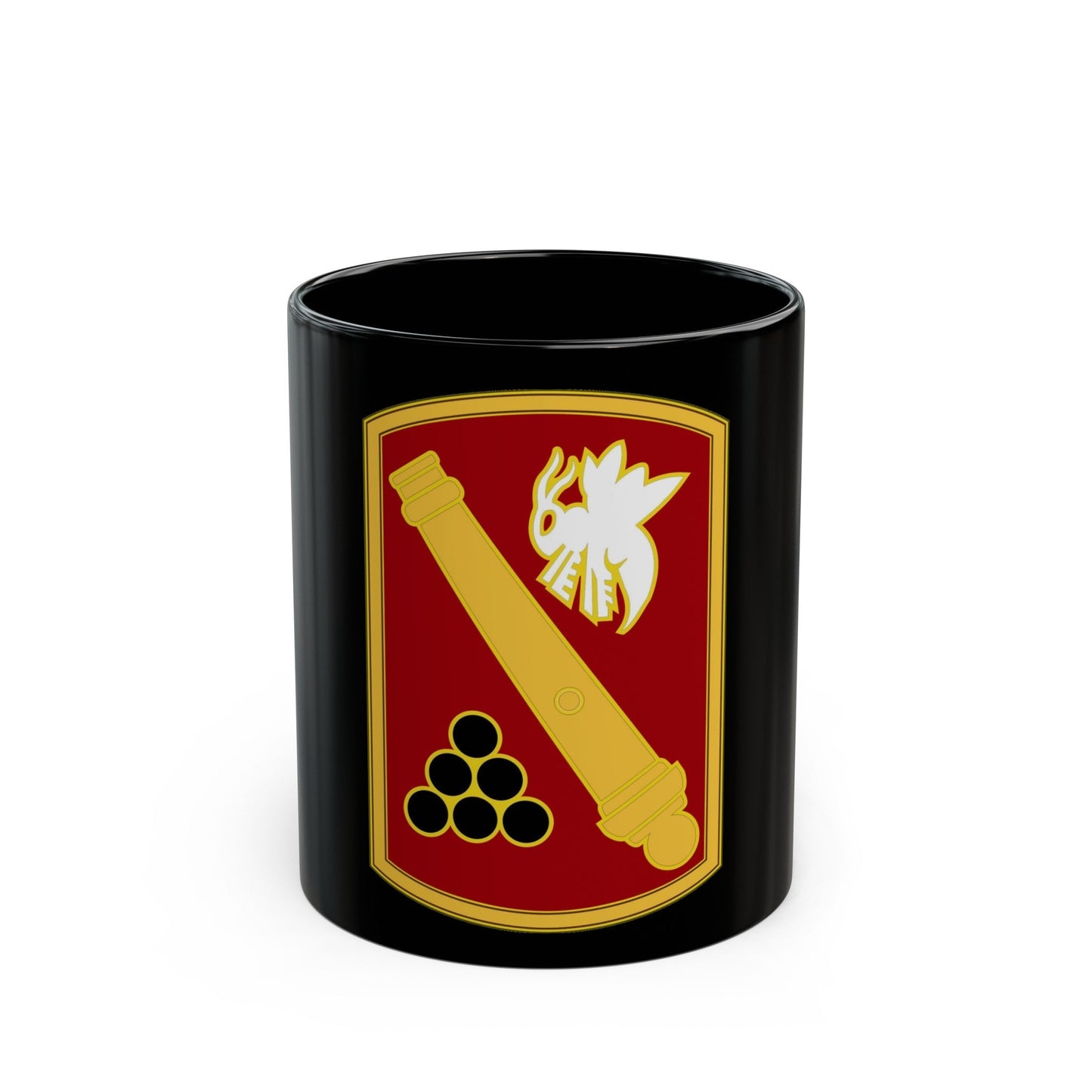 113rd Field Artillery Brigade (U.S. Army) Black Coffee Mug-11oz-The Sticker Space