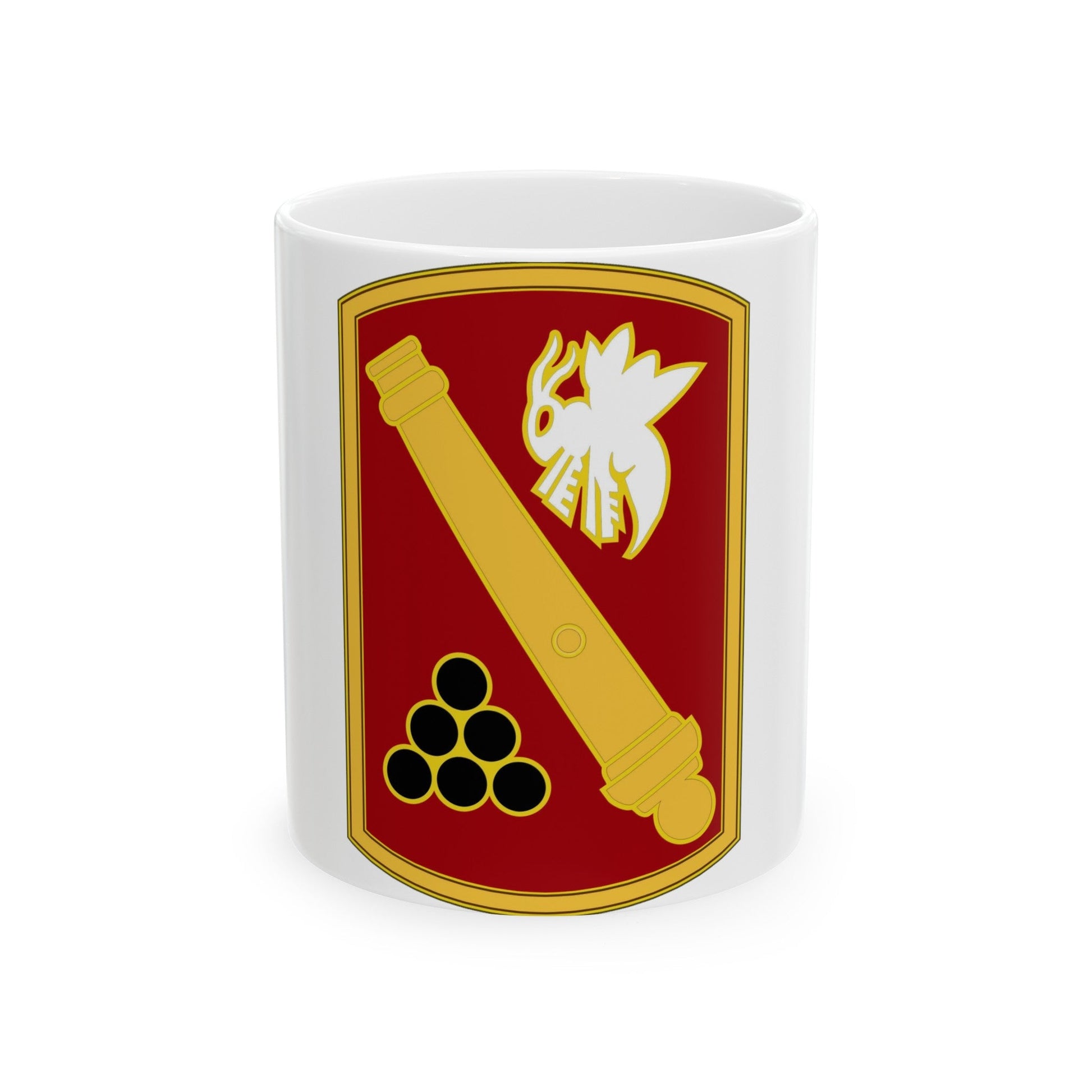 113rd Field Artillery Brigade (U.S. Army) White Coffee Mug-11oz-The Sticker Space