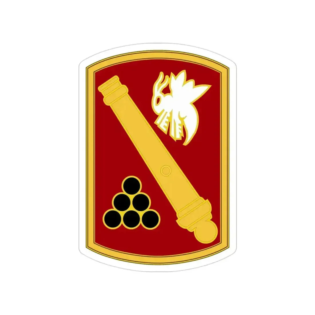 113rd Field Artillery Brigade (U.S. Army) Transparent STICKER Die-Cut Vinyl Decal 3 Inch - The Sticker Space