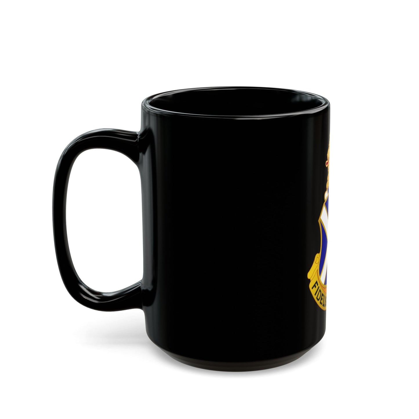 113th Infantry Regiment (U.S. Army) Black Coffee Mug-The Sticker Space