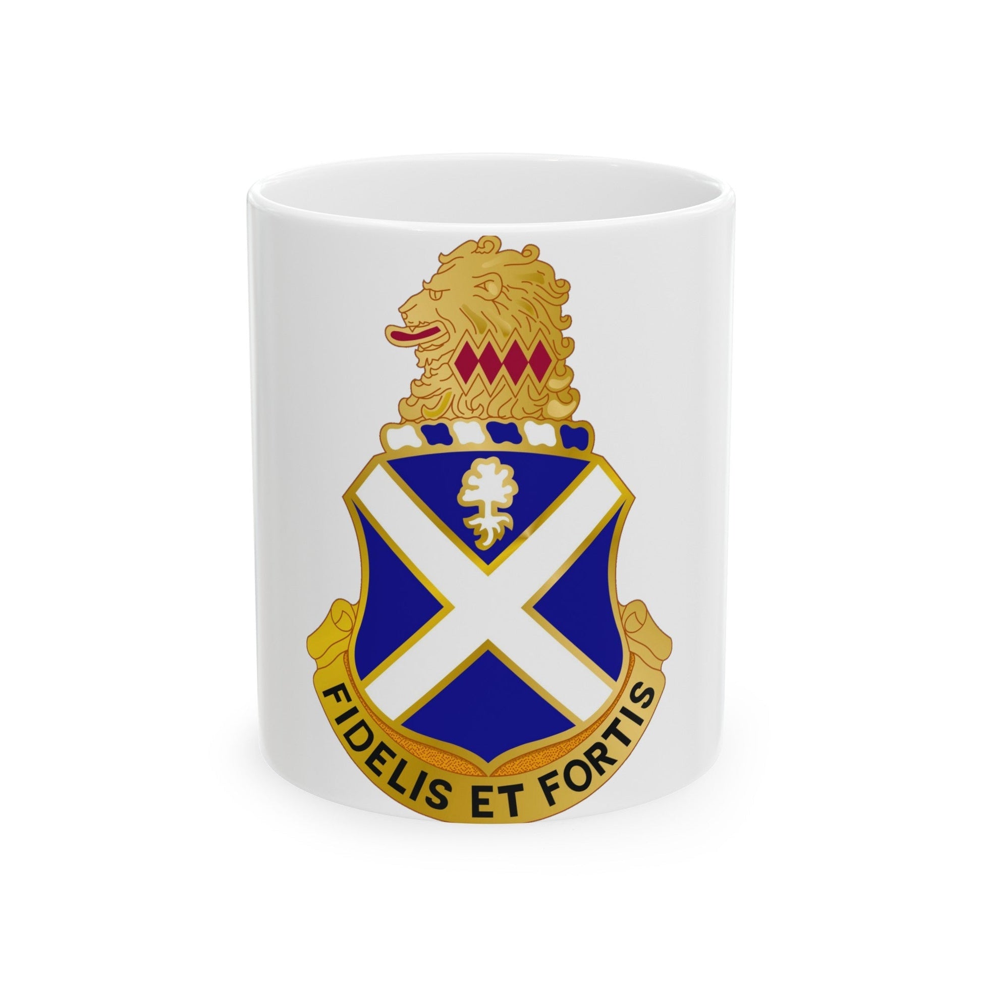 113th Infantry Regiment (U.S. Army) White Coffee Mug-11oz-The Sticker Space