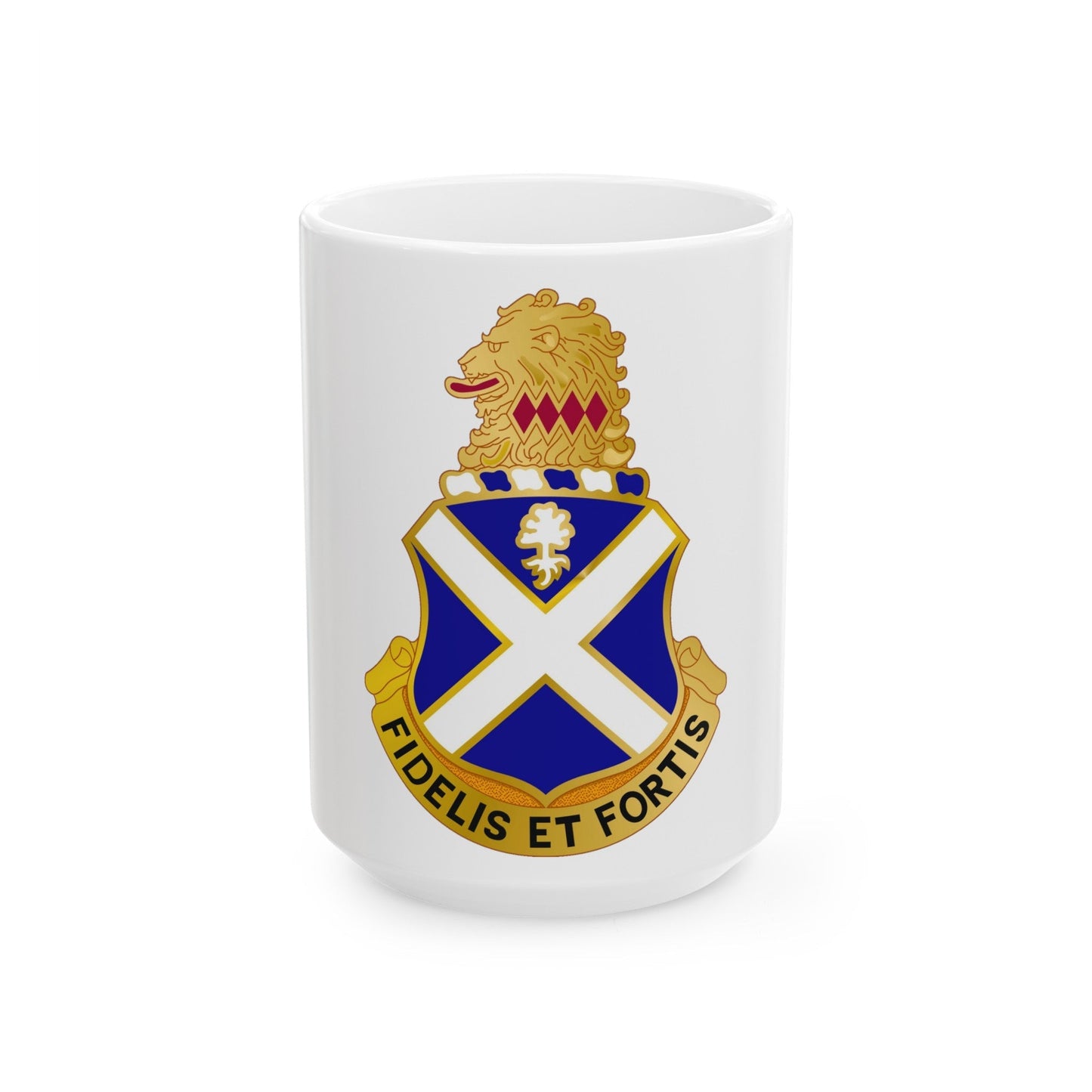 113th Infantry Regiment (U.S. Army) White Coffee Mug-15oz-The Sticker Space