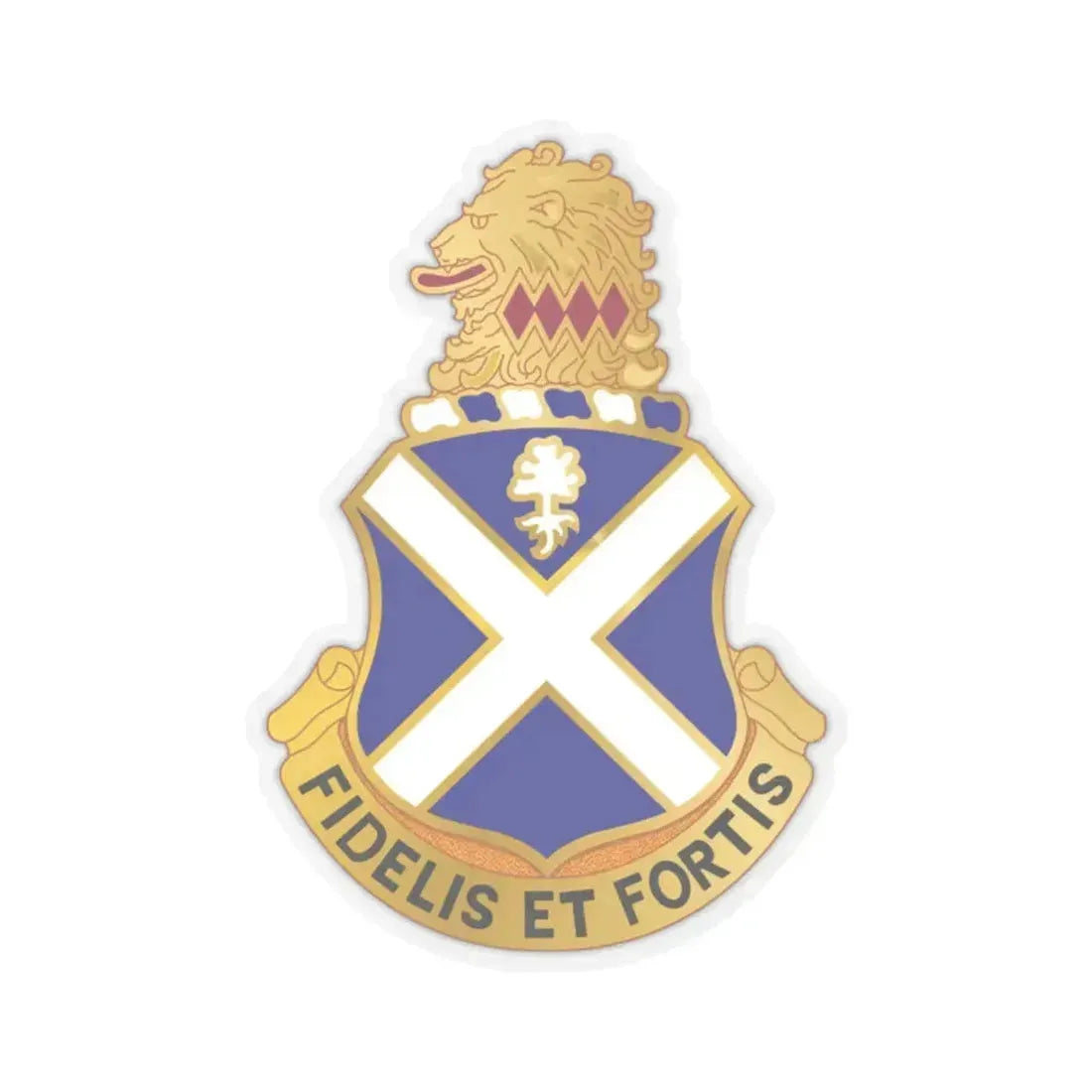 113th Infantry Regiment (U.S. Army) STICKER Vinyl Kiss-Cut Decal 2 Inch Transparent - The Sticker Space