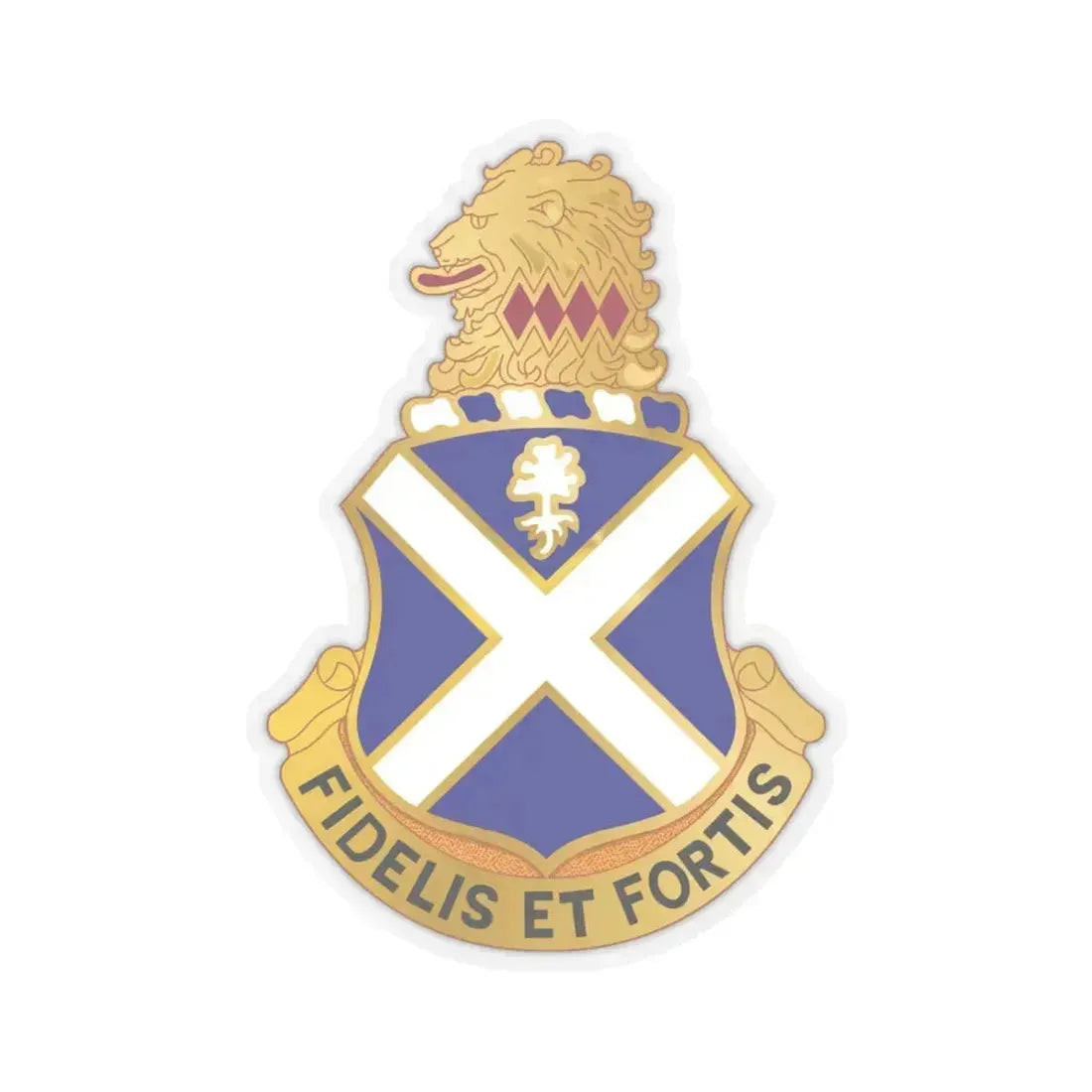 113th Infantry Regiment (U.S. Army) STICKER Vinyl Kiss-Cut Decal 6 Inch Transparent - The Sticker Space