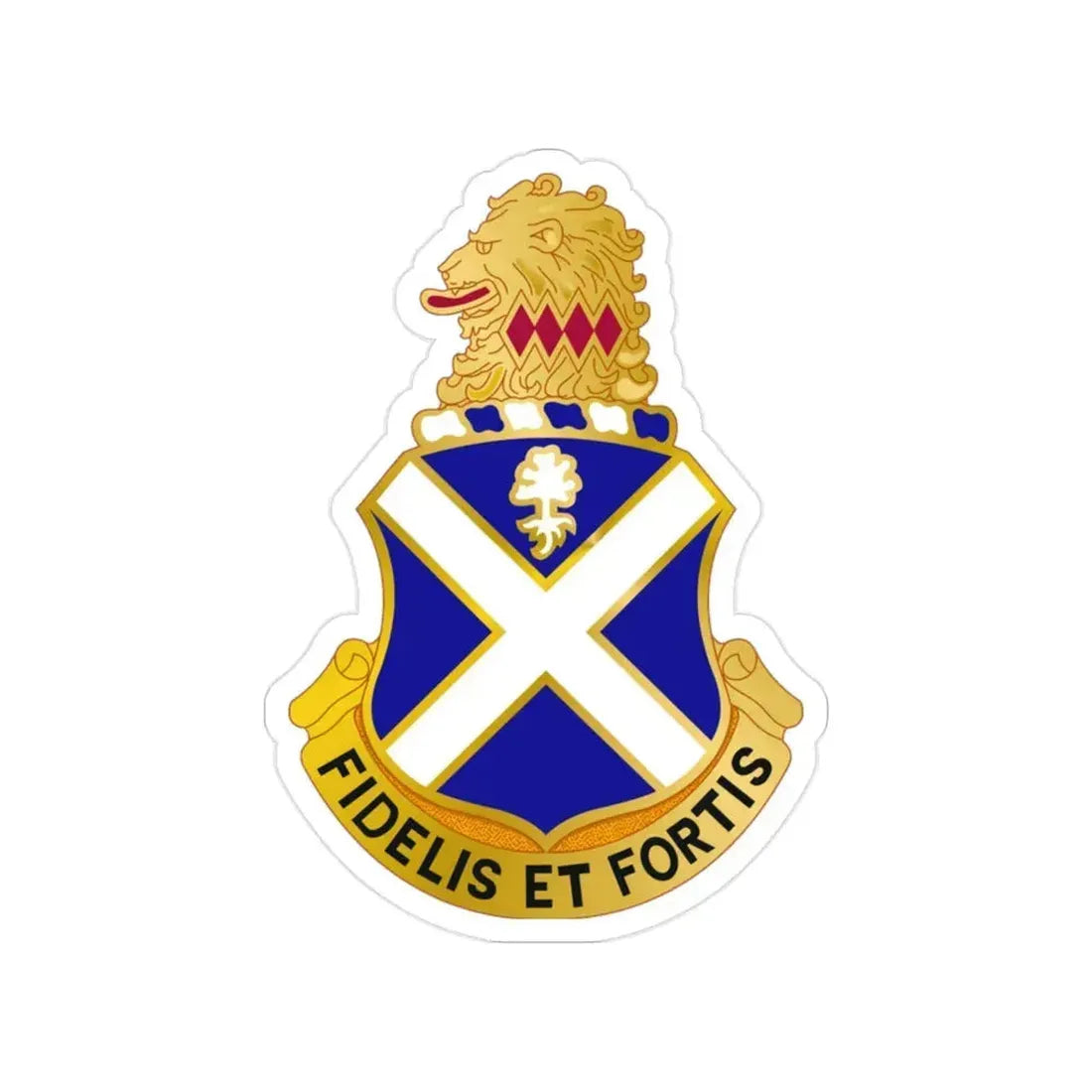 113th Infantry Regiment (U.S. Army) Transparent STICKER Die-Cut Vinyl Decal 2 Inch - The Sticker Space