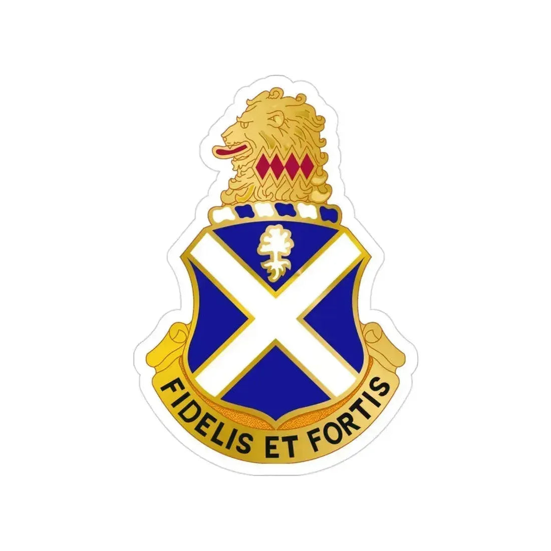 113th Infantry Regiment (U.S. Army) Transparent STICKER Die-Cut Vinyl Decal 3 Inch - The Sticker Space