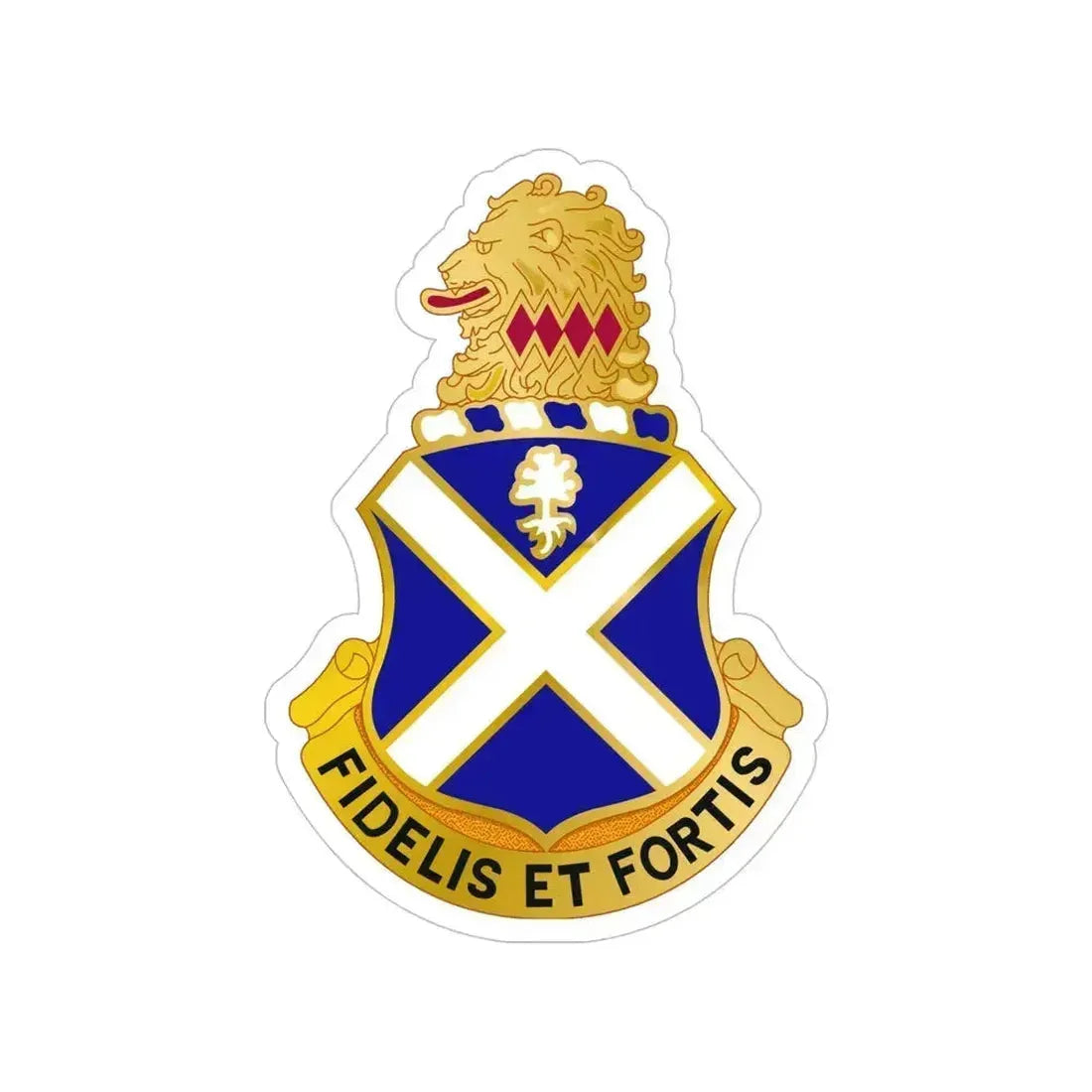 113th Infantry Regiment (U.S. Army) Transparent STICKER Die-Cut Vinyl Decal 5 Inch - The Sticker Space