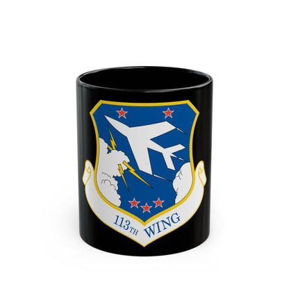 113th Wing (U.S. Air Force) Black Coffee Mug-11oz-The Sticker Space