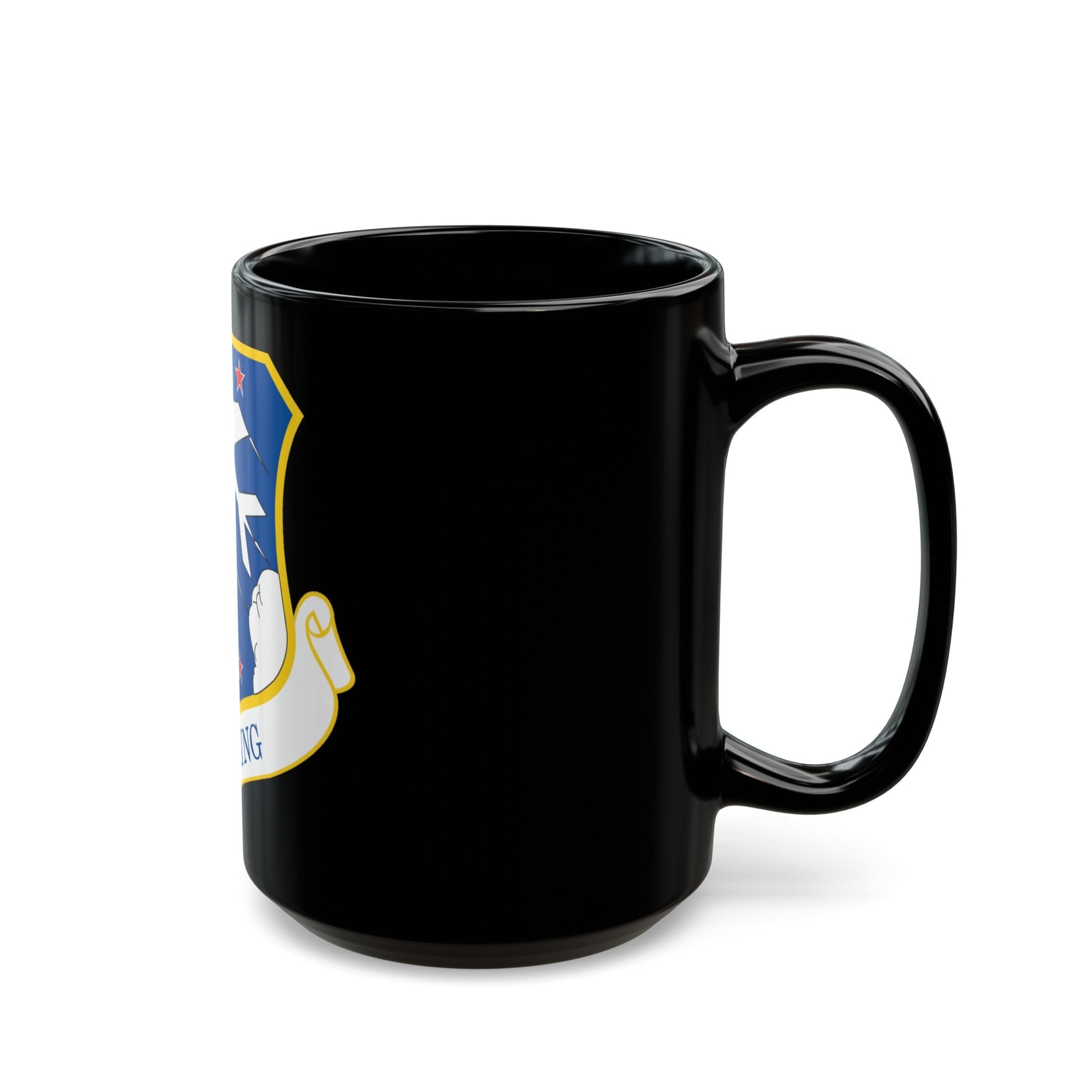 113th Wing (U.S. Air Force) Black Coffee Mug-The Sticker Space