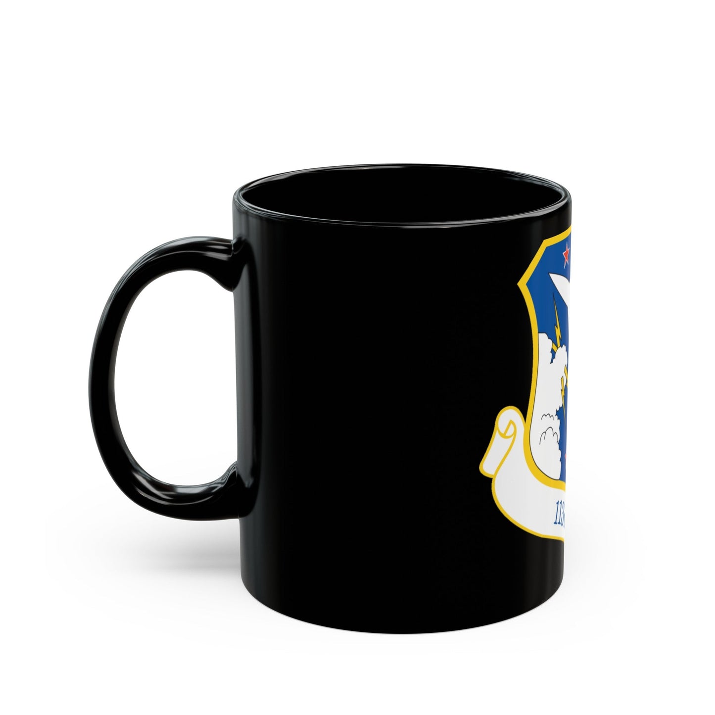 113th Wing (U.S. Air Force) Black Coffee Mug-The Sticker Space