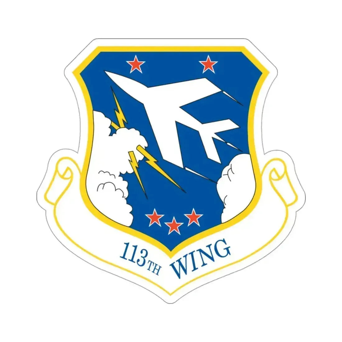 113th Wing (U.S. Air Force) STICKER Vinyl Die-Cut Decal 3 Inch - The Sticker Space