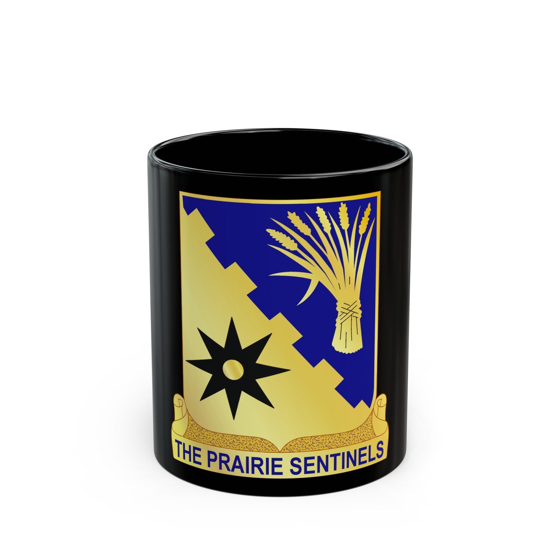 114 Cavalry Regiment (U.S. Army) Black Coffee Mug-11oz-The Sticker Space