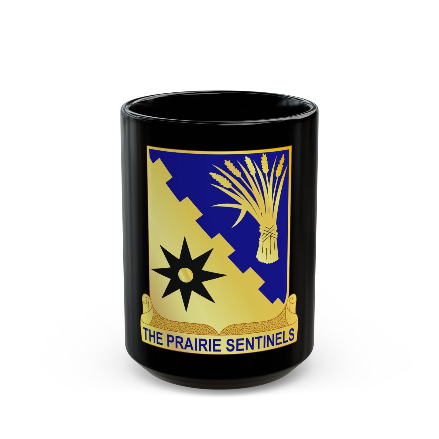 114 Cavalry Regiment (U.S. Army) Black Coffee Mug-15oz-The Sticker Space