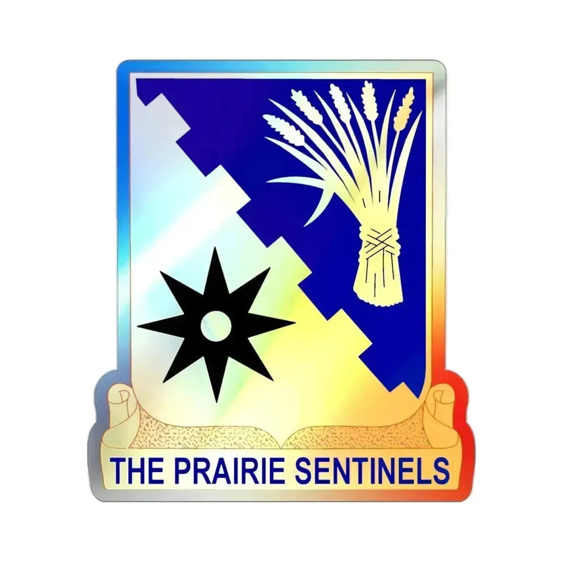 114 Cavalry Regiment (U.S. Army) Holographic STICKER Die-Cut Vinyl Decal 2 Inch Holographic - The Sticker Space