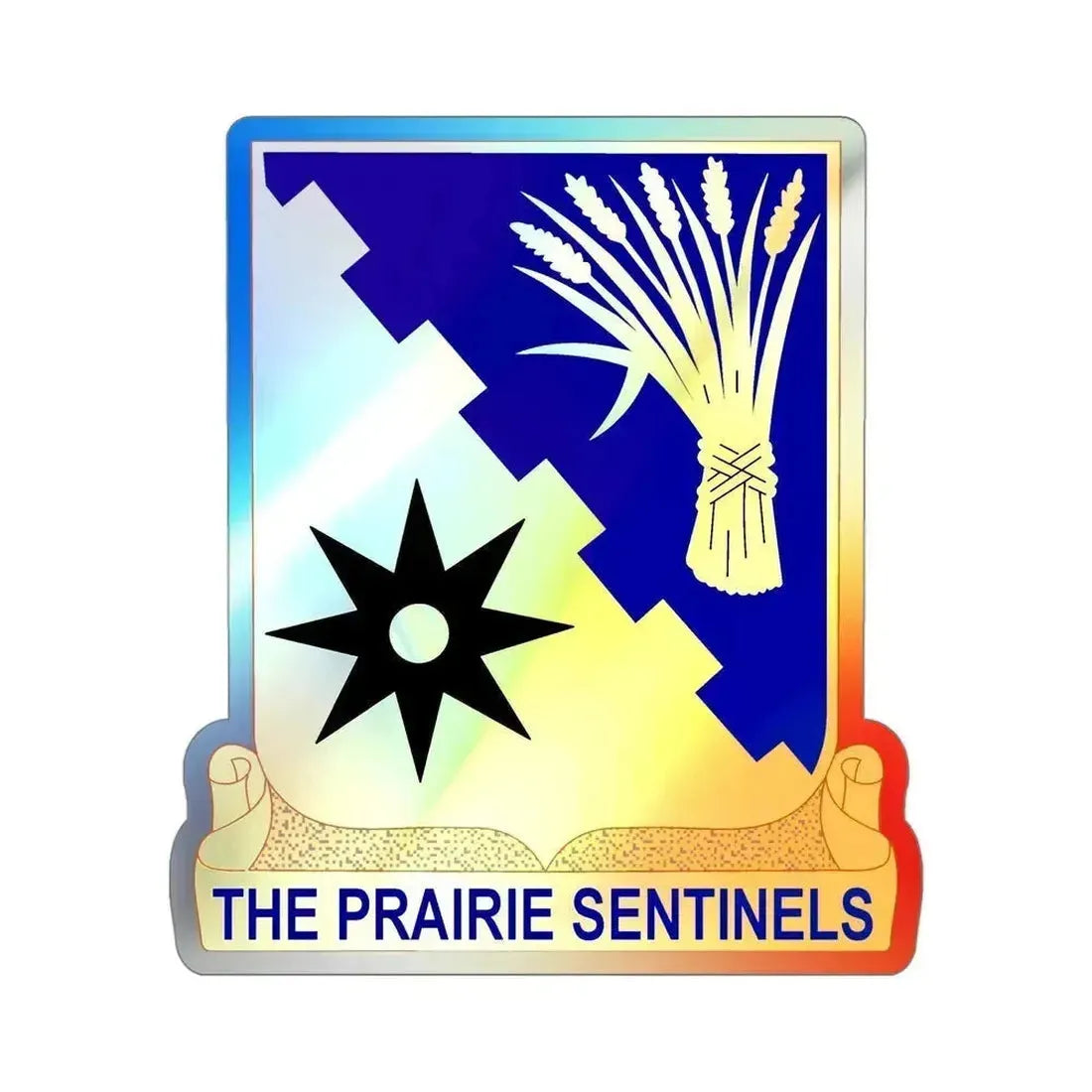 114 Cavalry Regiment (U.S. Army) Holographic STICKER Die-Cut Vinyl Decal 4 Inch Holographic - The Sticker Space