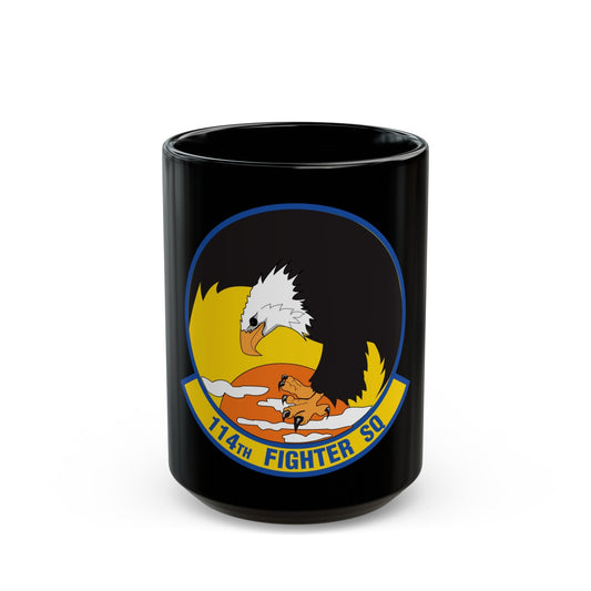 114 Fighter Squadron (U.S. Air Force) Black Coffee Mug-15oz-The Sticker Space