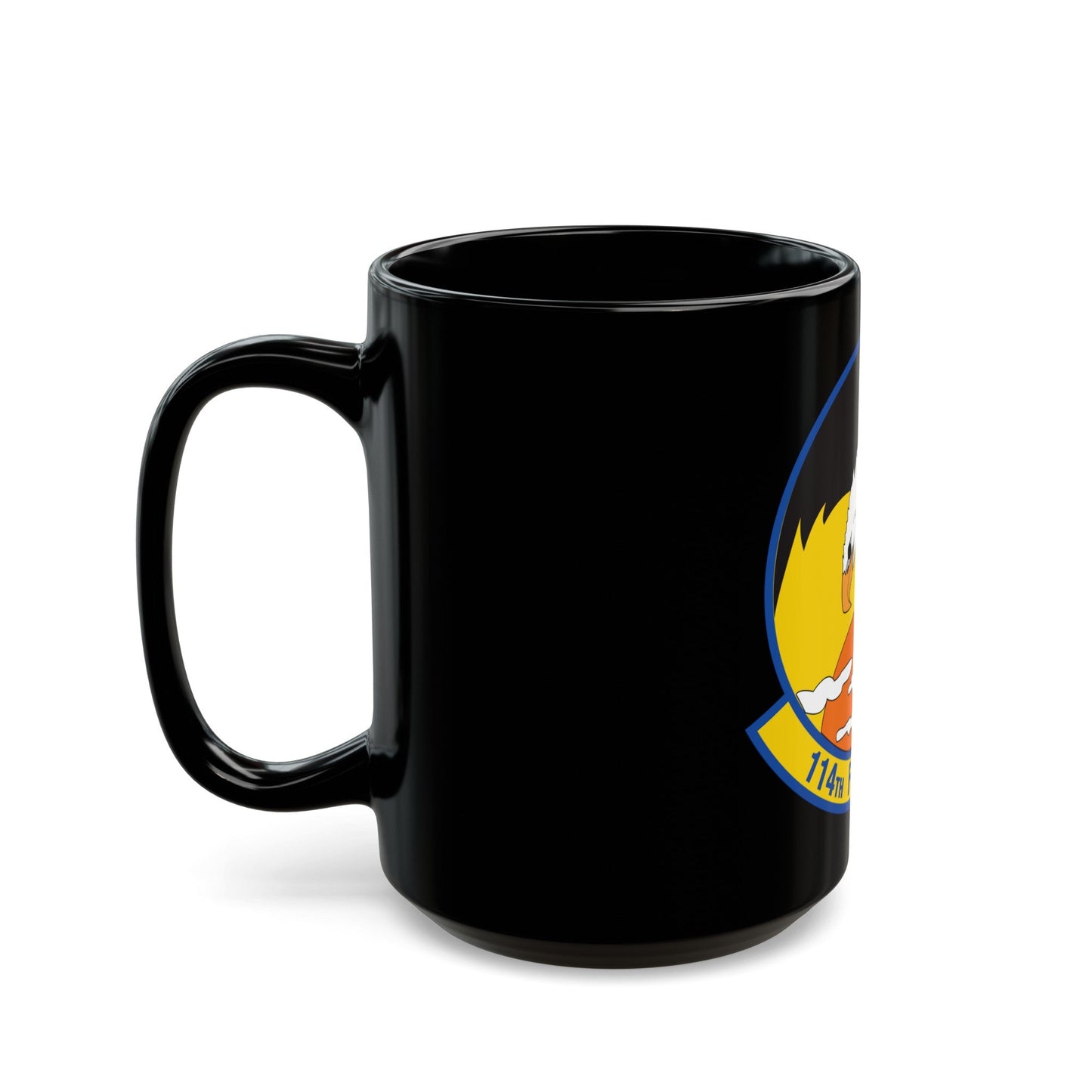 114 Fighter Squadron (U.S. Air Force) Black Coffee Mug-The Sticker Space