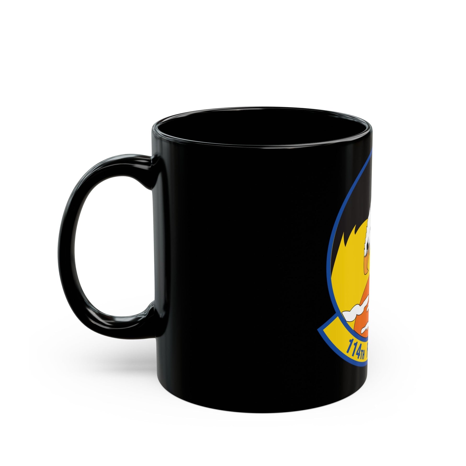 114 Fighter Squadron (U.S. Air Force) Black Coffee Mug-The Sticker Space