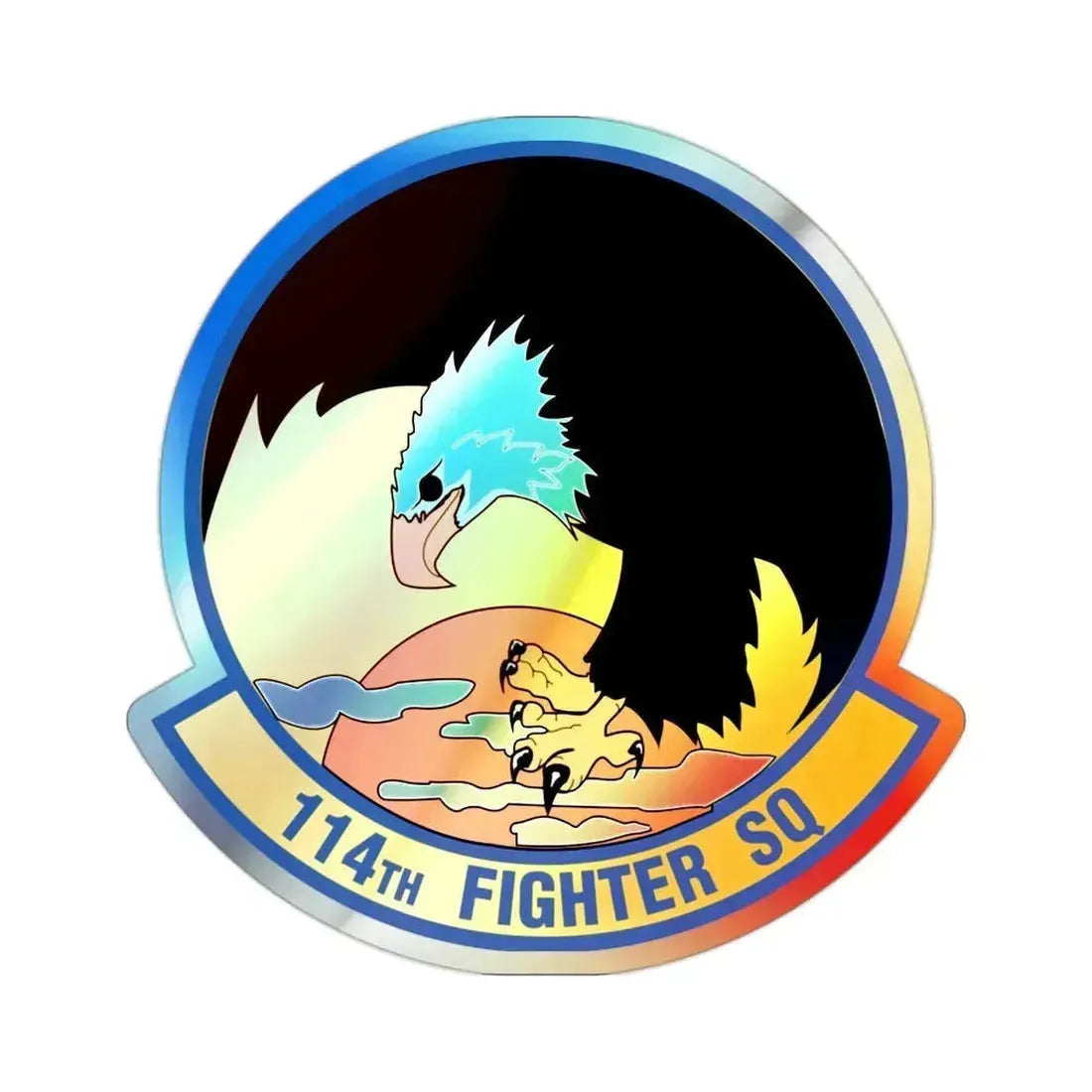 114 Fighter Squadron (U.S. Air Force) Holographic STICKER Die-Cut Vinyl Decal - The Sticker Space