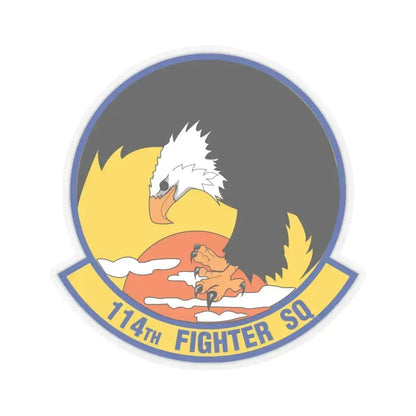 114 Fighter Squadron (U.S. Air Force) STICKER Vinyl Kiss-Cut Decal 4 Inch Transparent - The Sticker Space