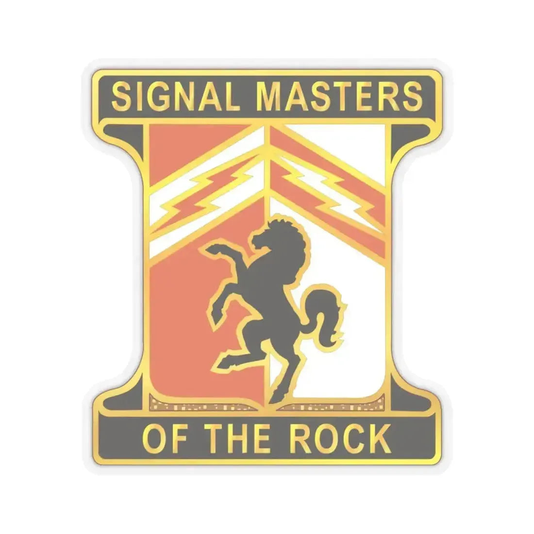114 Signal Battalion (U.S. Army) STICKER Vinyl Kiss-Cut Decal 4 Inch Transparent - The Sticker Space