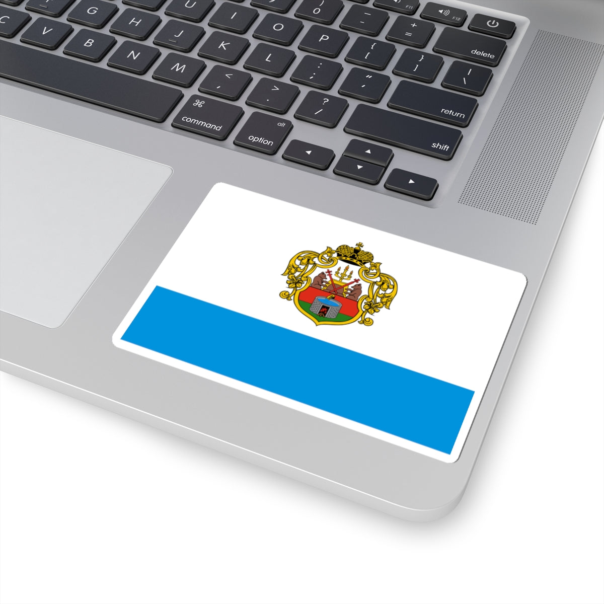 Flag of Starorussky rayon Novgorod oblast (Russia) STICKER Vinyl Kiss-Cut Decal