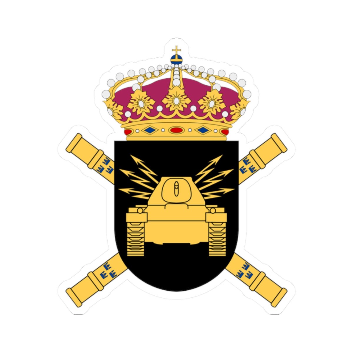 Södra arméfördelningen vapen (Sweden) (Coat of Arms) STICKER Vinyl Kiss-Cut Decal