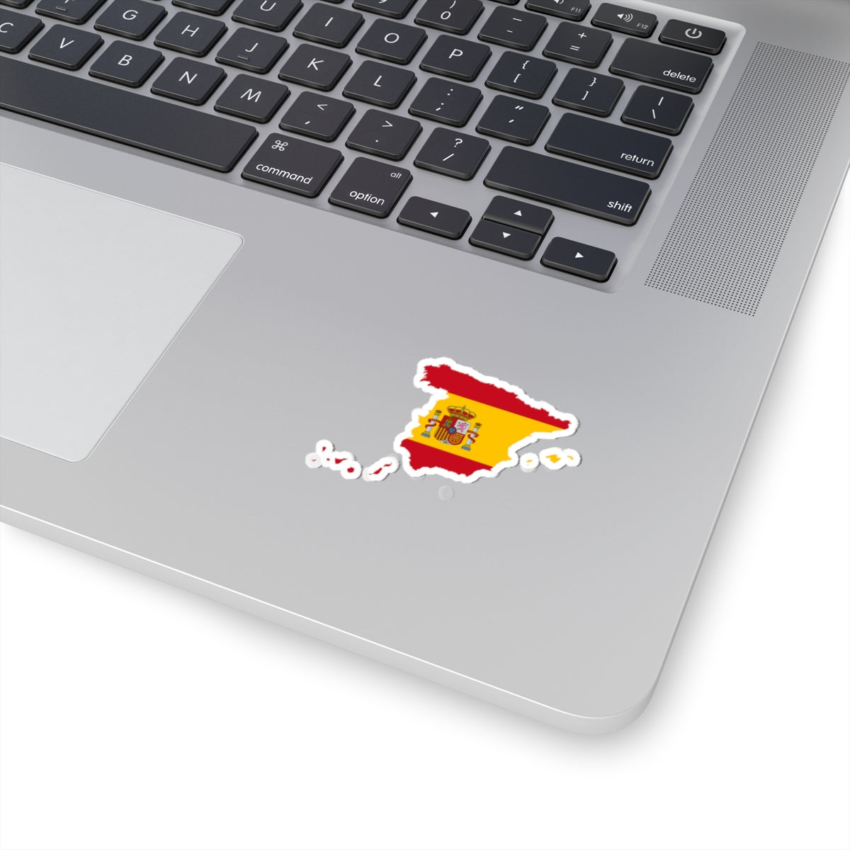 Flag-map of Spain  Canary Islands (Spain) STICKER Vinyl Kiss-Cut Decal