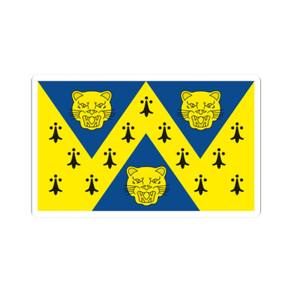 Flag of Shropshire (England) STICKER Vinyl Kiss-Cut Decal