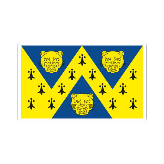 Flag of Shropshire (England) STICKER Vinyl Kiss-Cut Decal