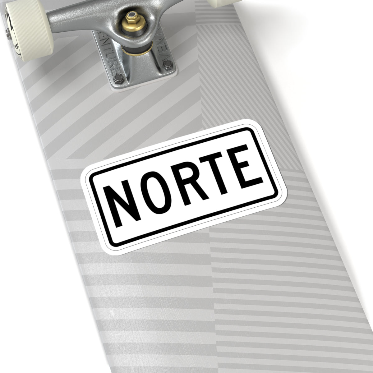 North plate small es (Puerto Rico) (Road Sign) STICKER Vinyl Kiss-Cut Decal