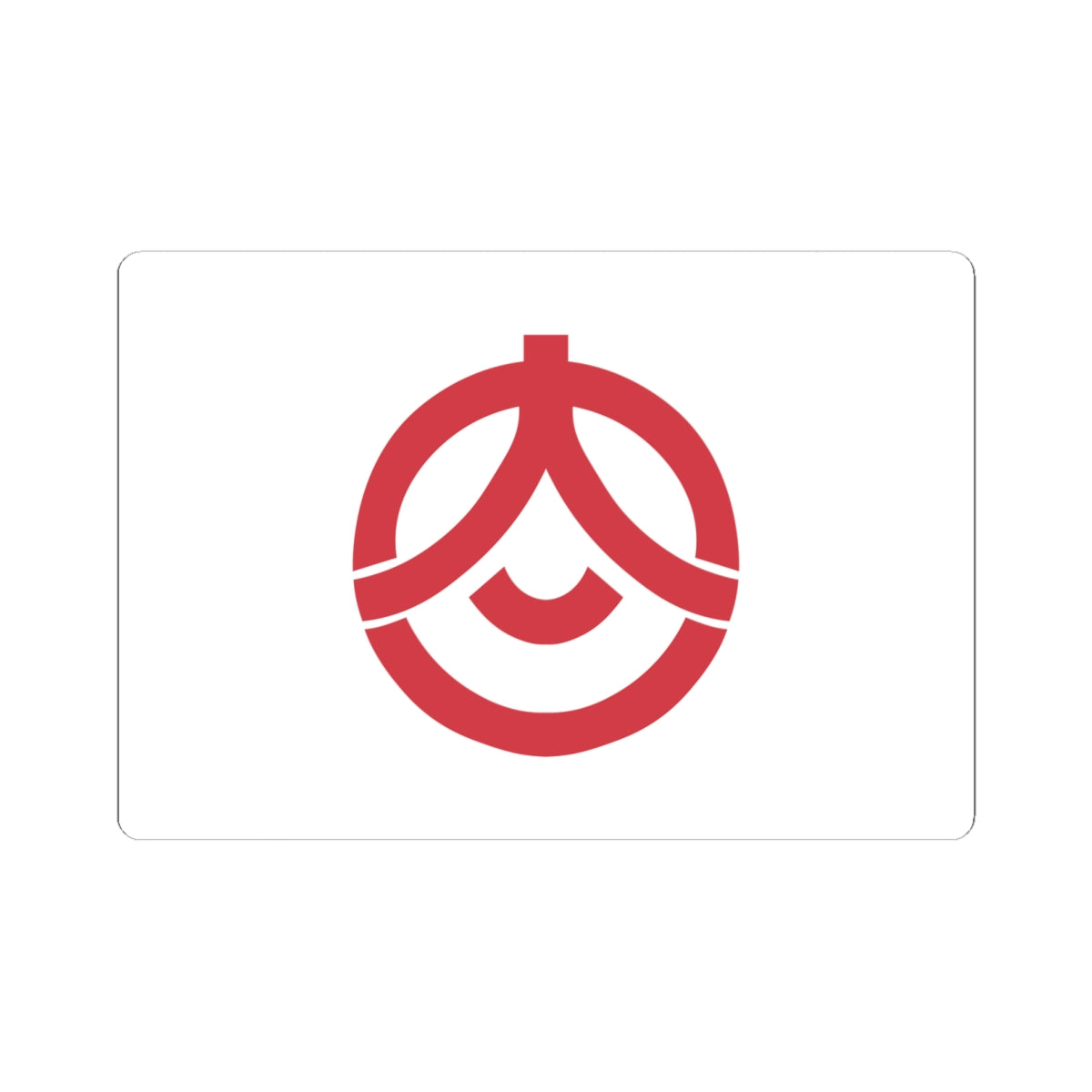 Flag of Onjuku Chiba (Japan) STICKER Vinyl Kiss-Cut Decal