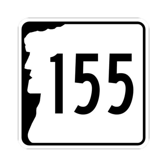 NH Route 155 (New Hampshire) (Road Sign) STICKER Vinyl Kiss-Cut Decal